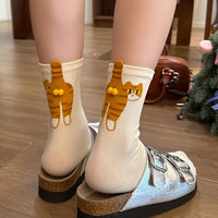 Realistic Cat Socks